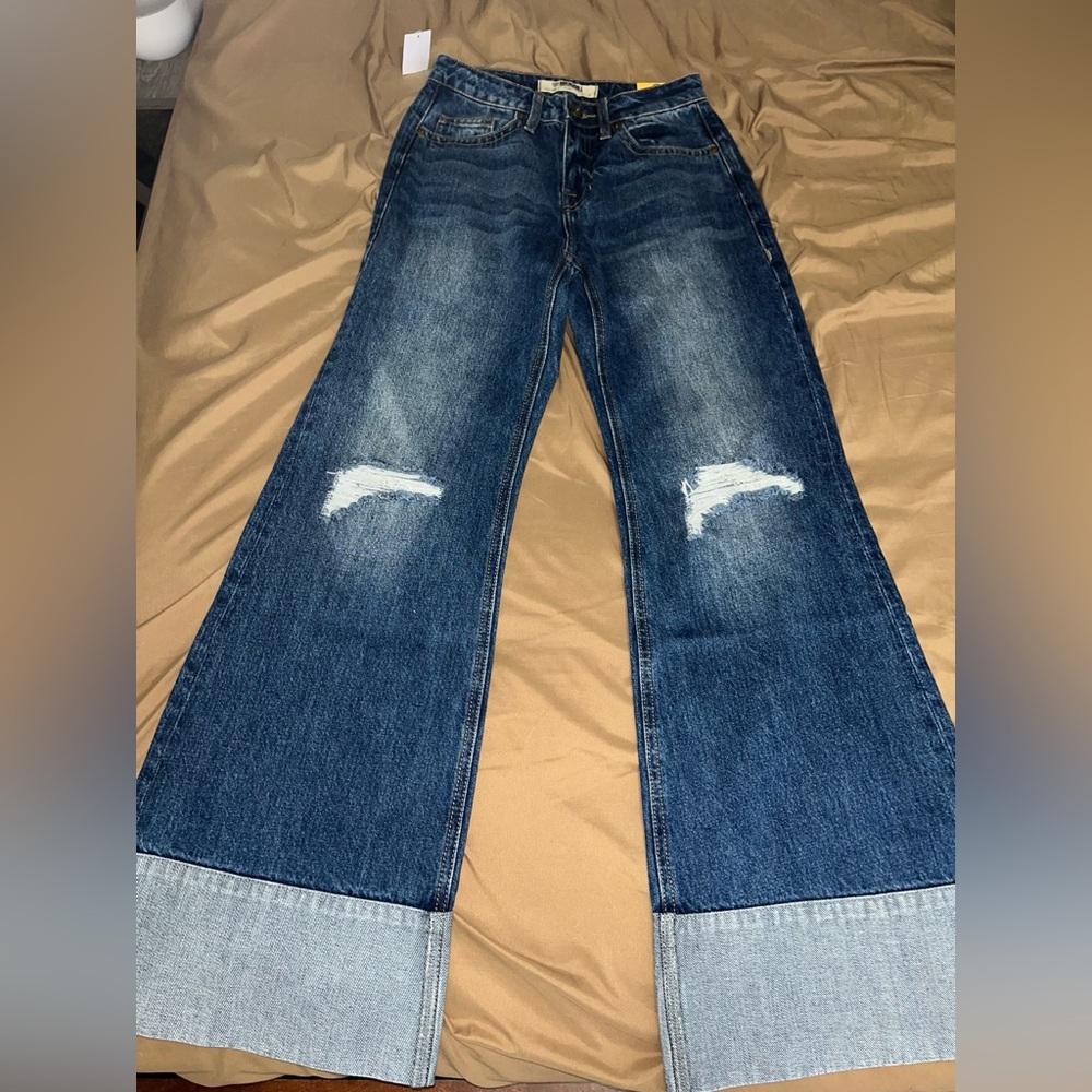 NWT Rock & Roll Cowgirl Flare Distressed Jeans
